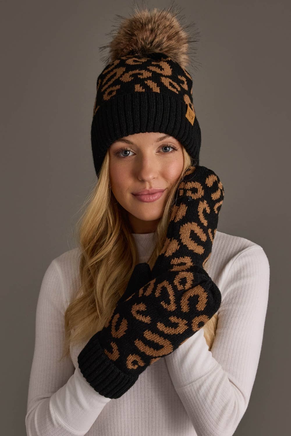 Black Leopard Hat