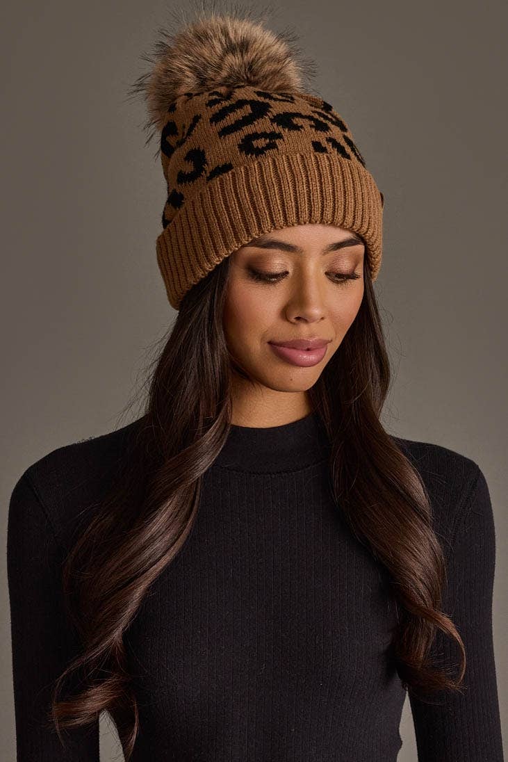 Camel Leopard Hat