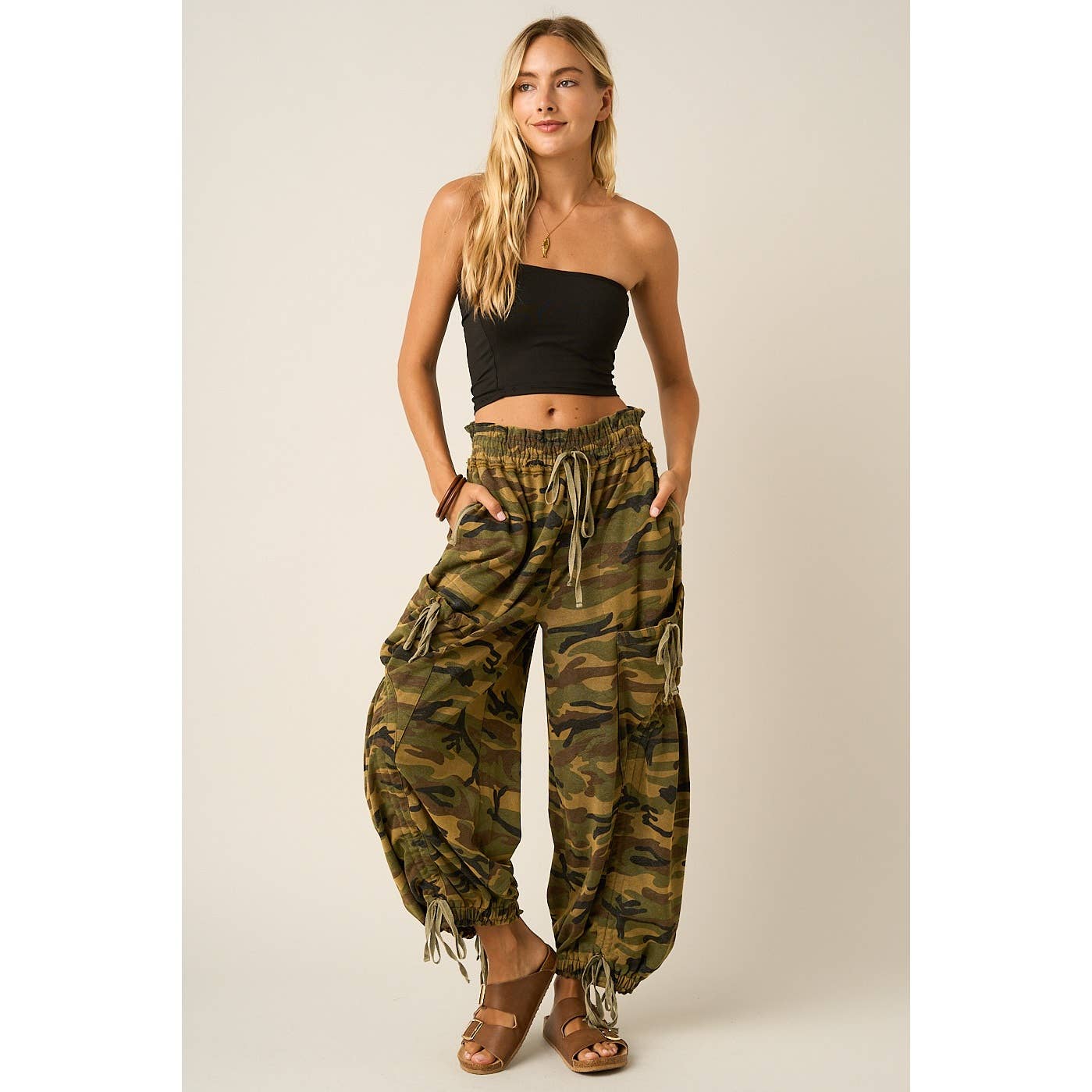 CAMO KNIT PANTS