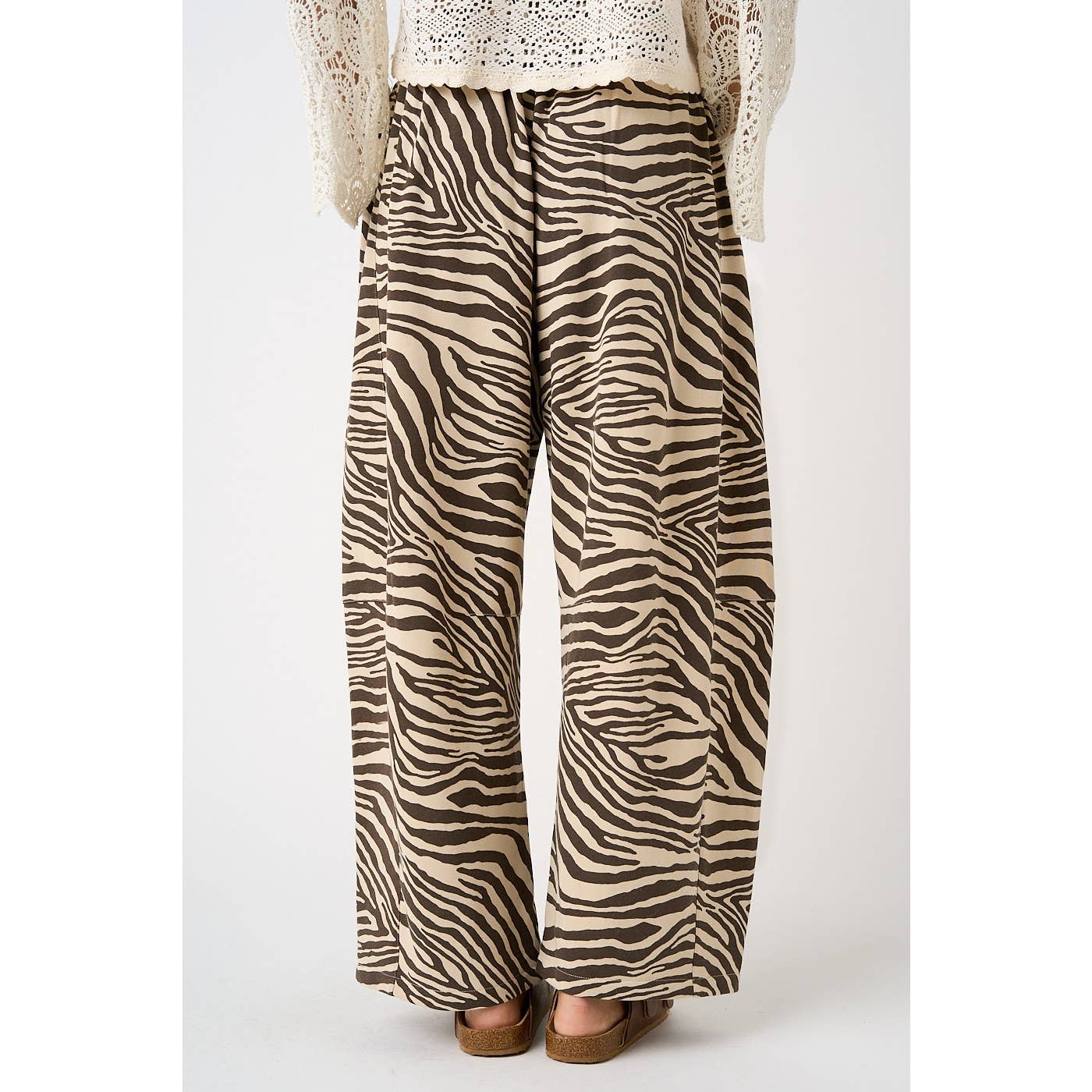 Zebra Barrel Pants