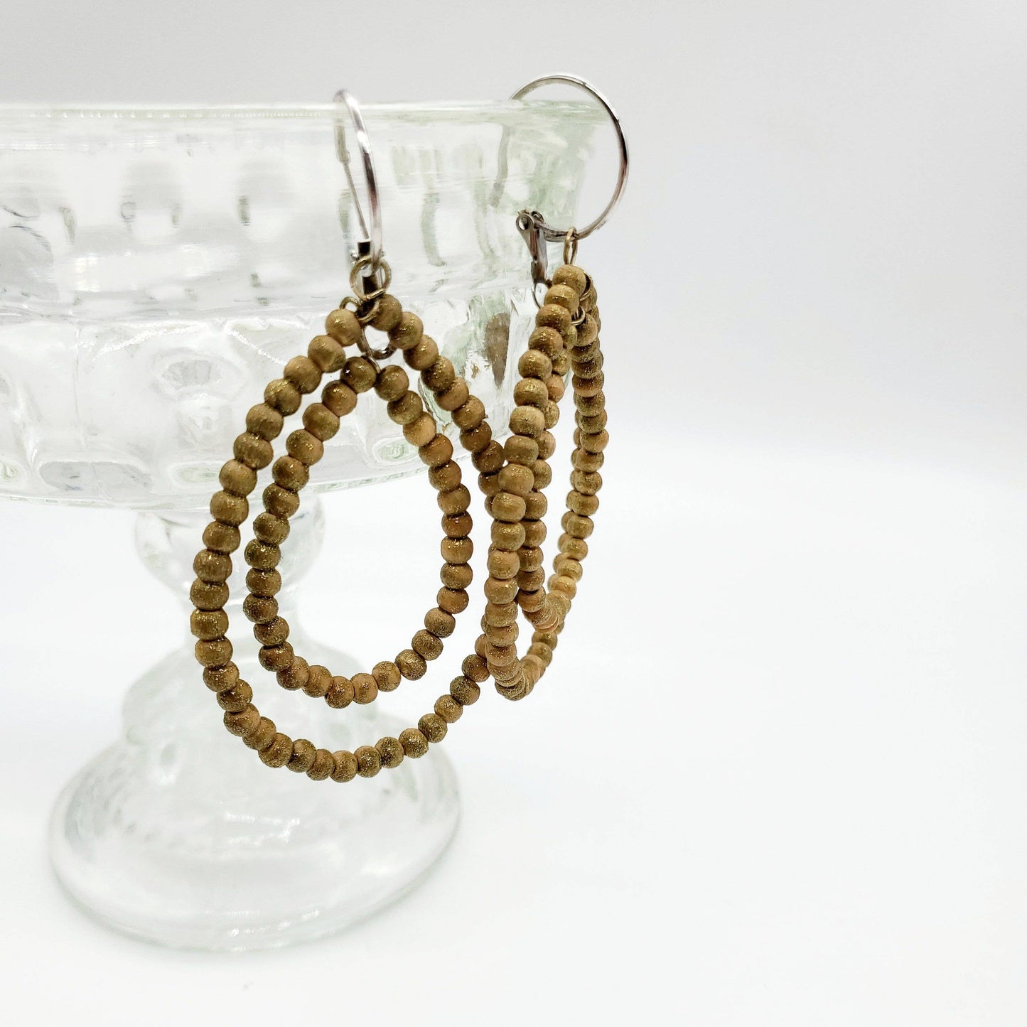 Gold Teakwood Earrings