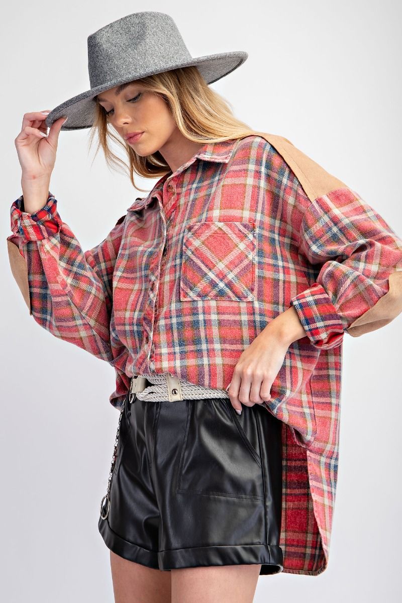 Acid Plaid Top