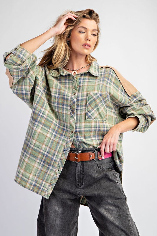 Acid Plaid Top