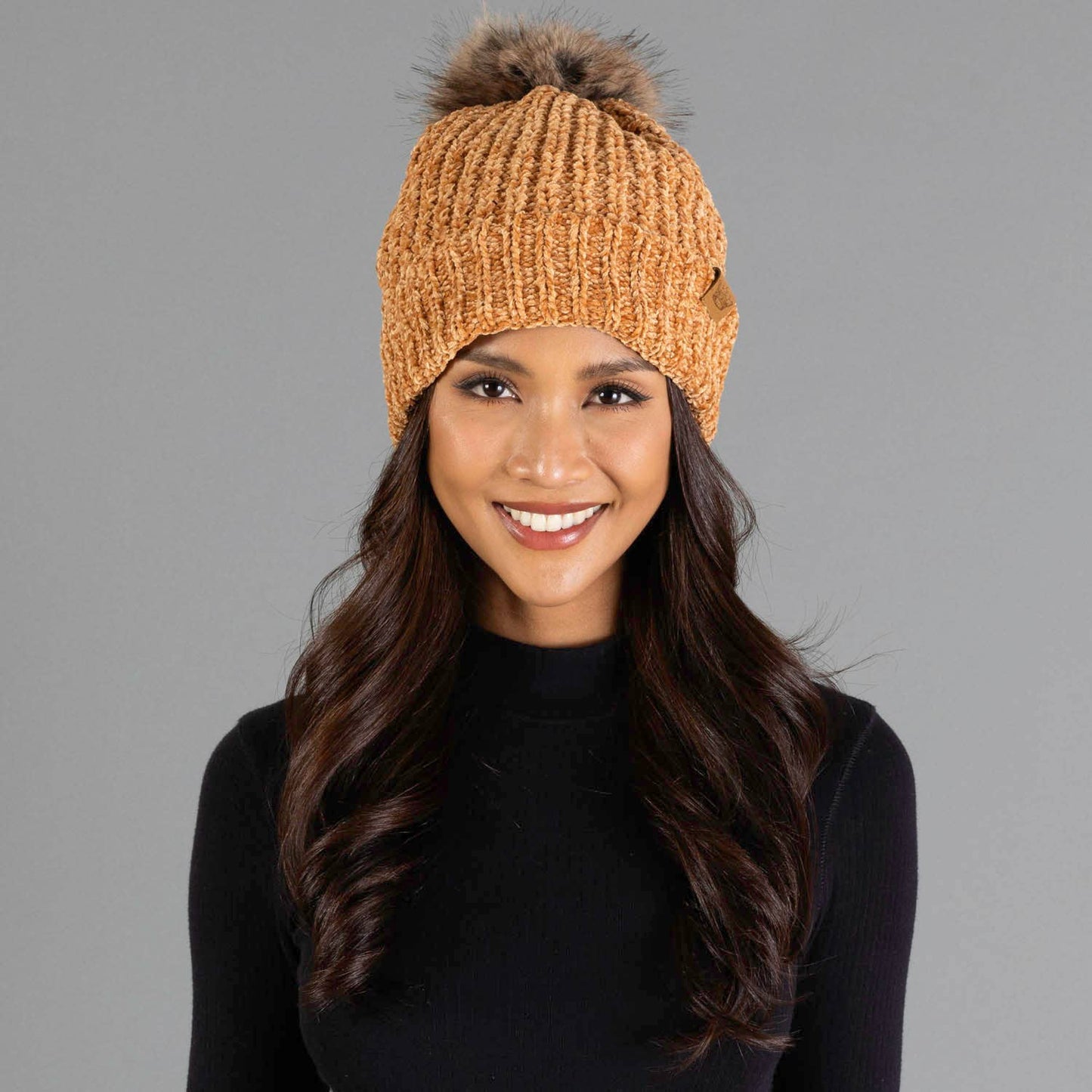 Camel Chenille l Hat