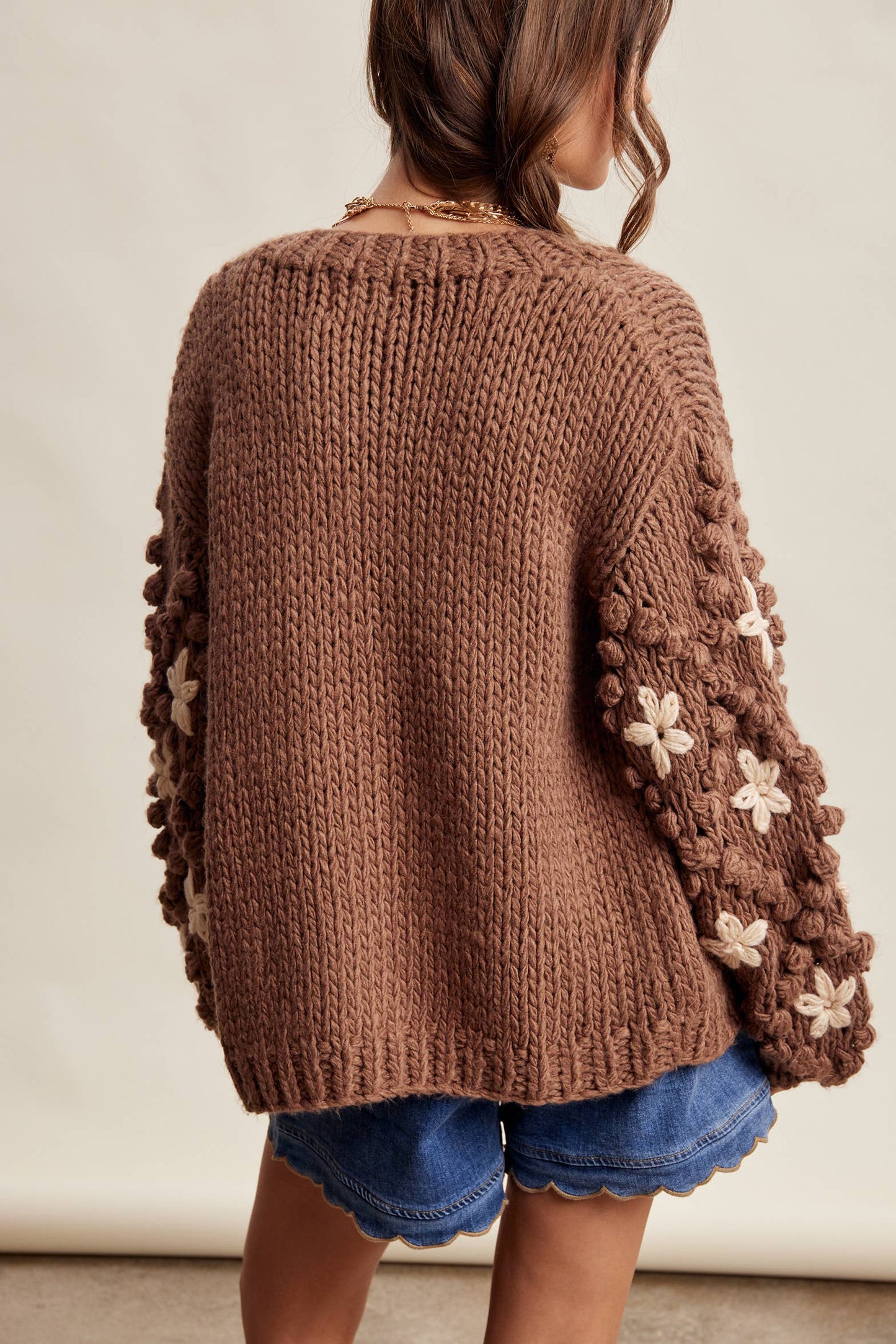 Bobble Sleeve Cardi