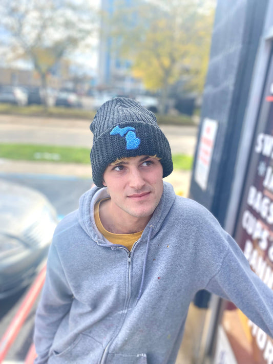 Michigan Chunky Knit Beanie