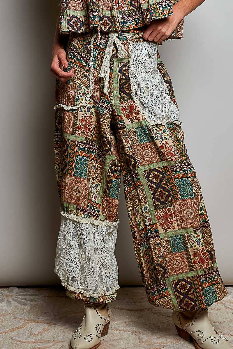 POL: Mosaic Print Pants