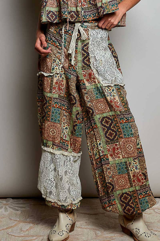 POL: Mosaic Print Pants