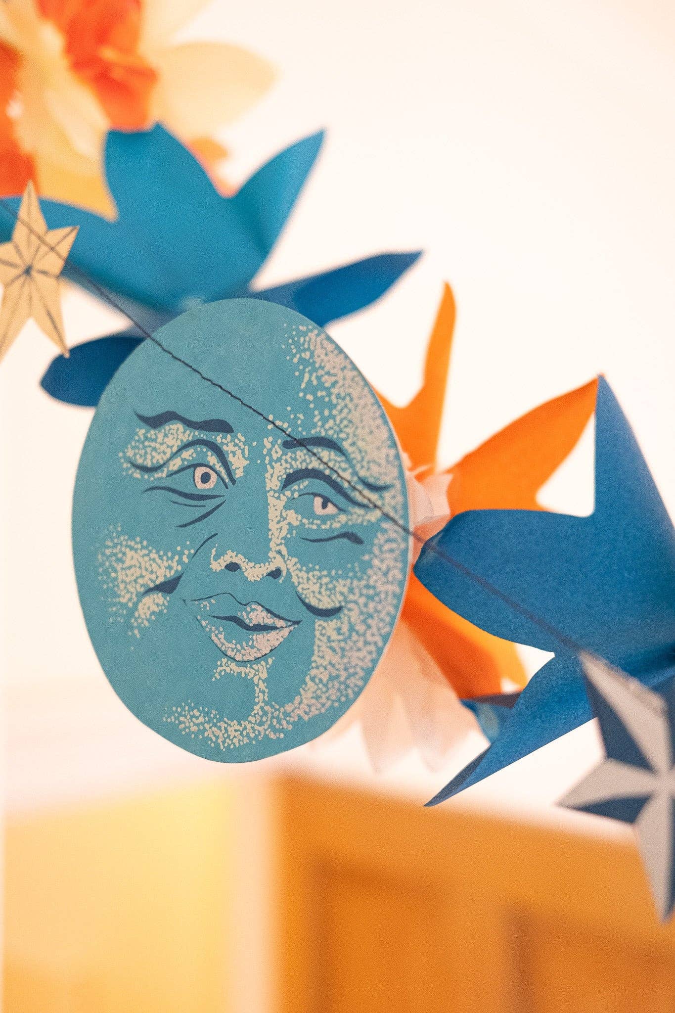 MAN ON THE MOON SEWN GARLAND