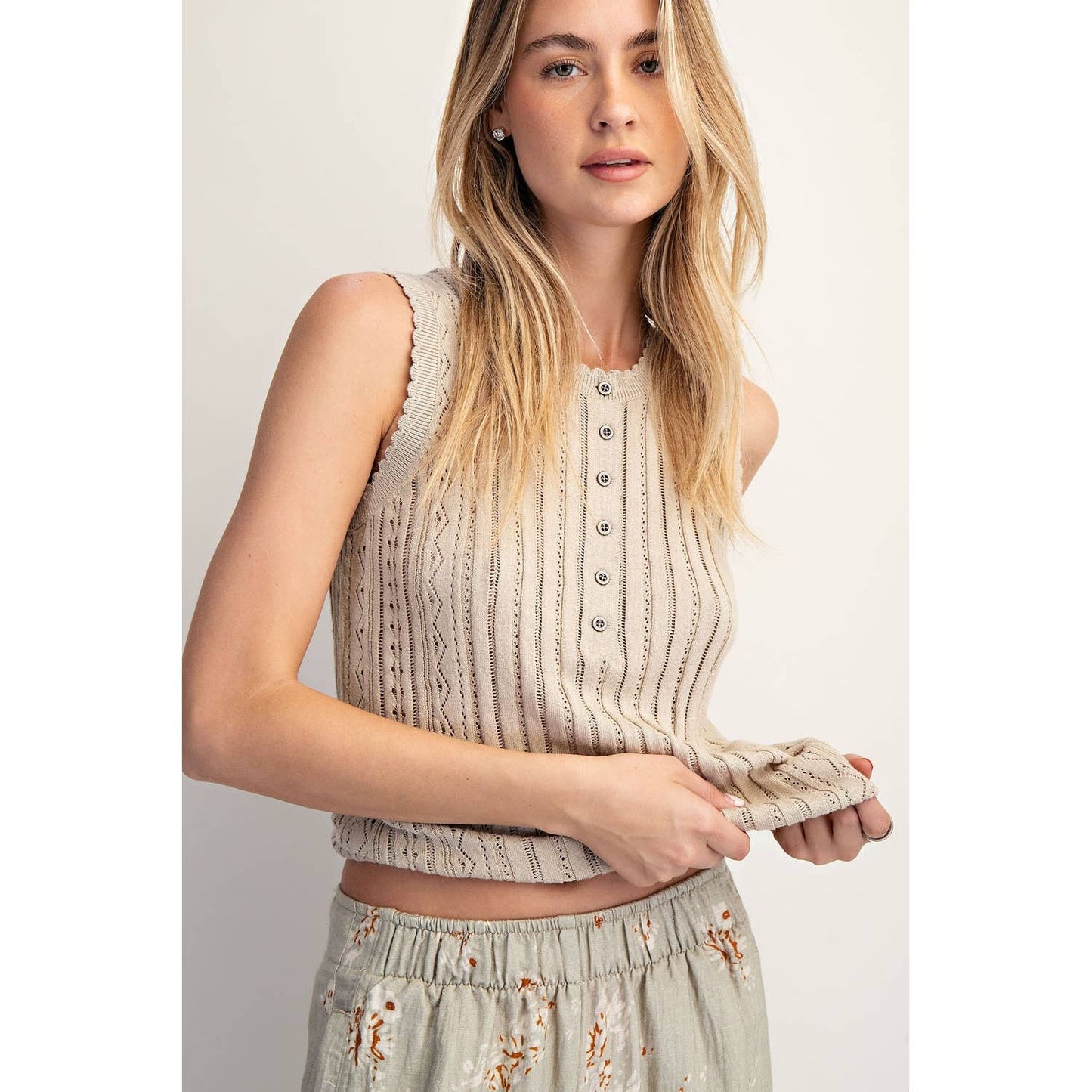POINTEL SWEATER TANK TOP
