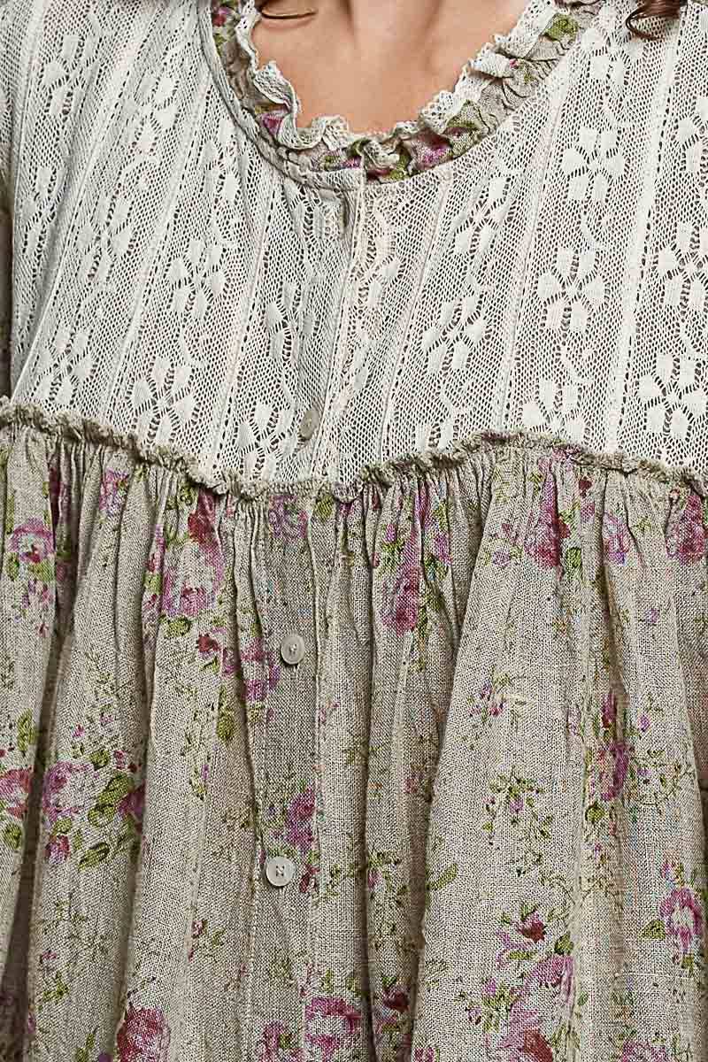 POL: Flowy Lace  Blouse