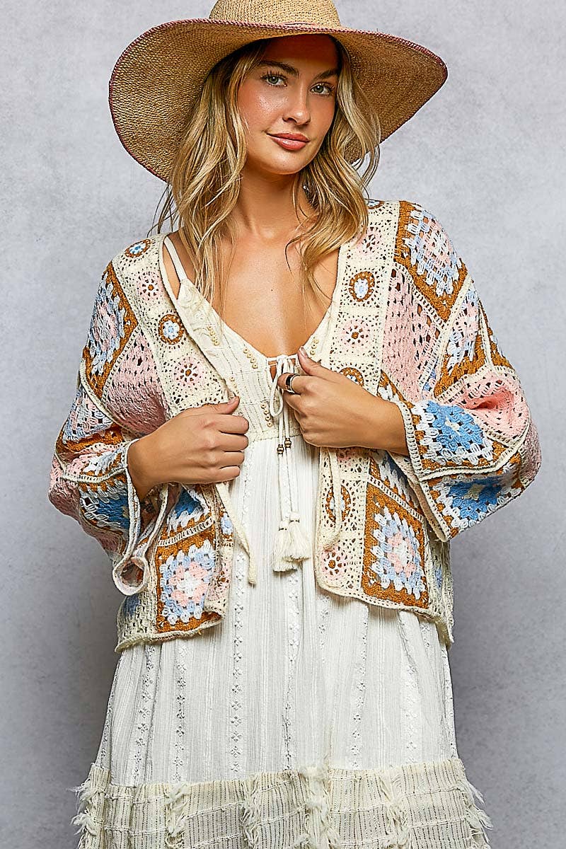 POL: Granny Square Cardigan