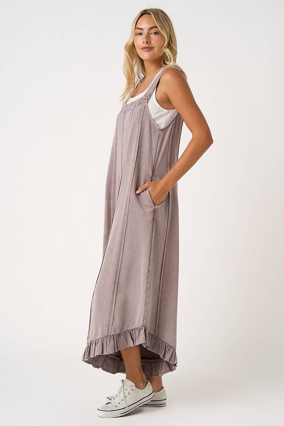 Crop Ruffle Jumpsuit