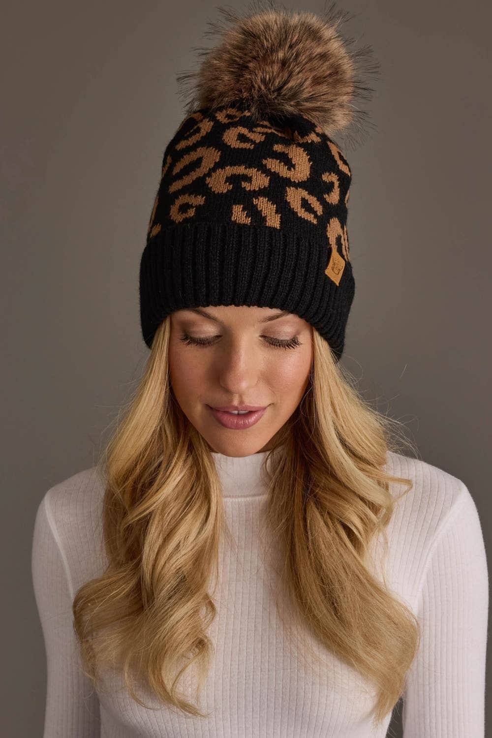 Black Leopard Hat