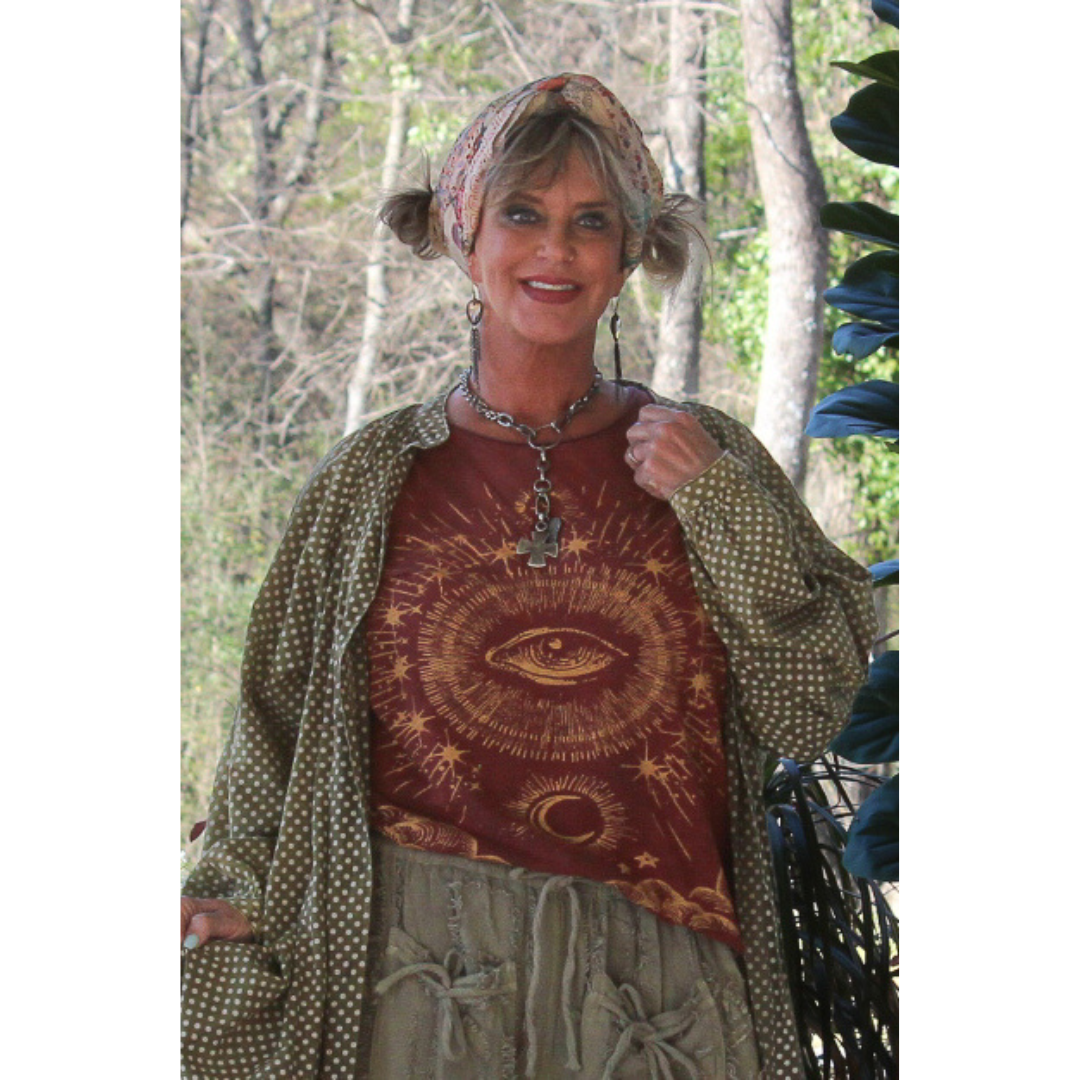 PREORDER: Jaded Gypsy Moon Dance Tee - Evil Eye