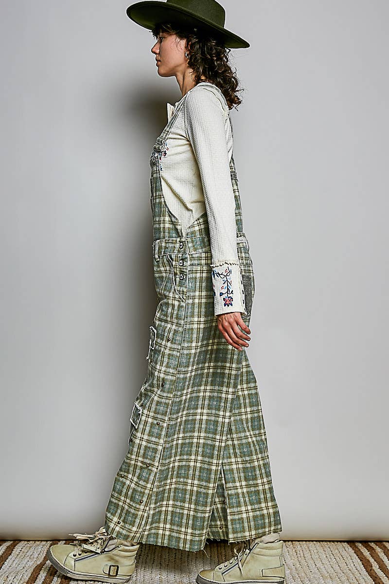 POL: Heart Stud  Overalls