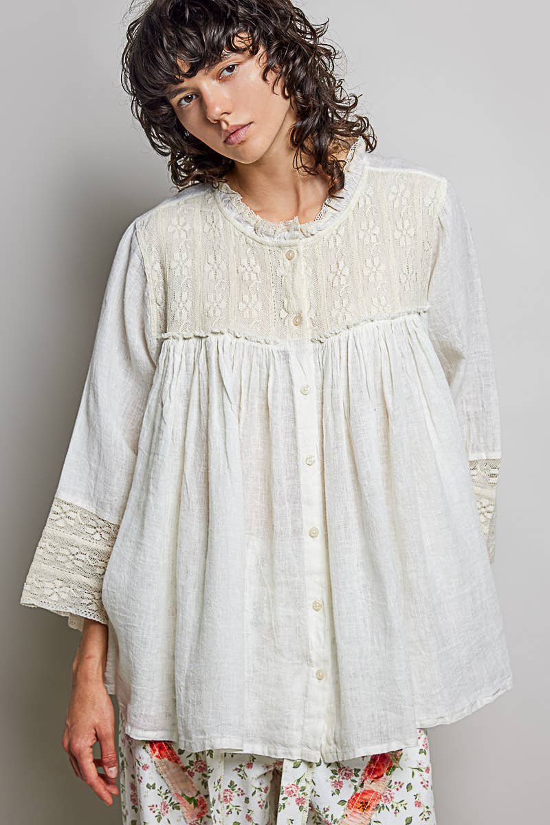 POL: Flowy Lace  Blouse
