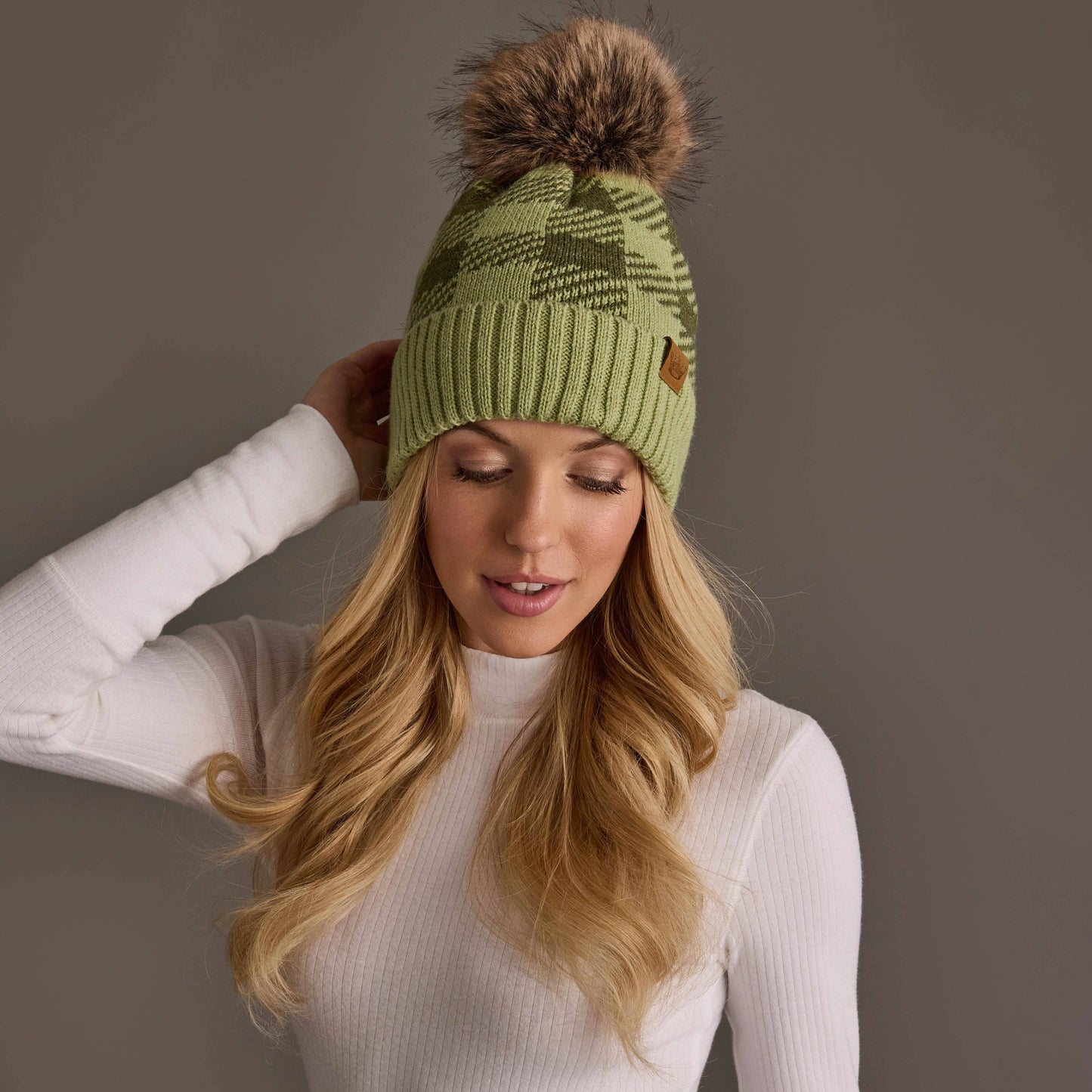 Green Plaid Hat