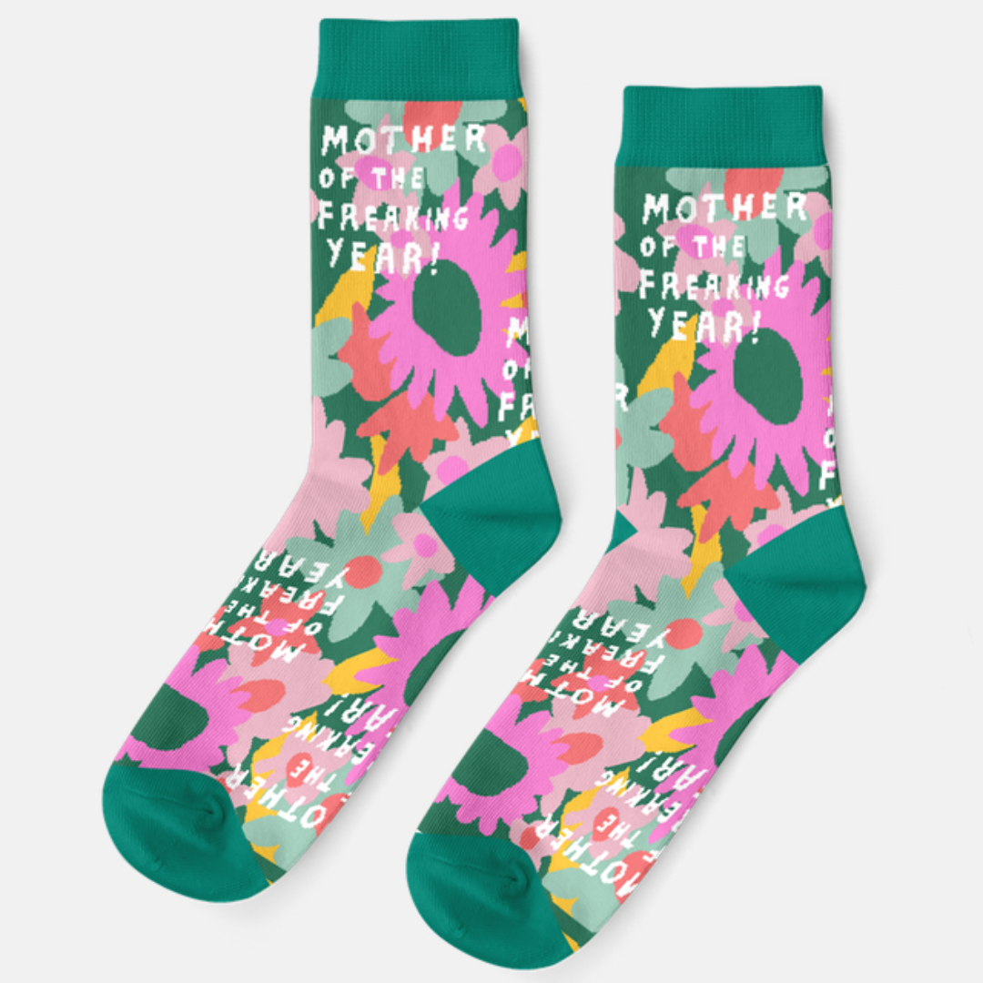 Mother of the Freakin Year Socks