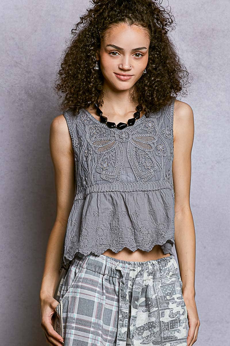 POL: Ribbon Trim Top