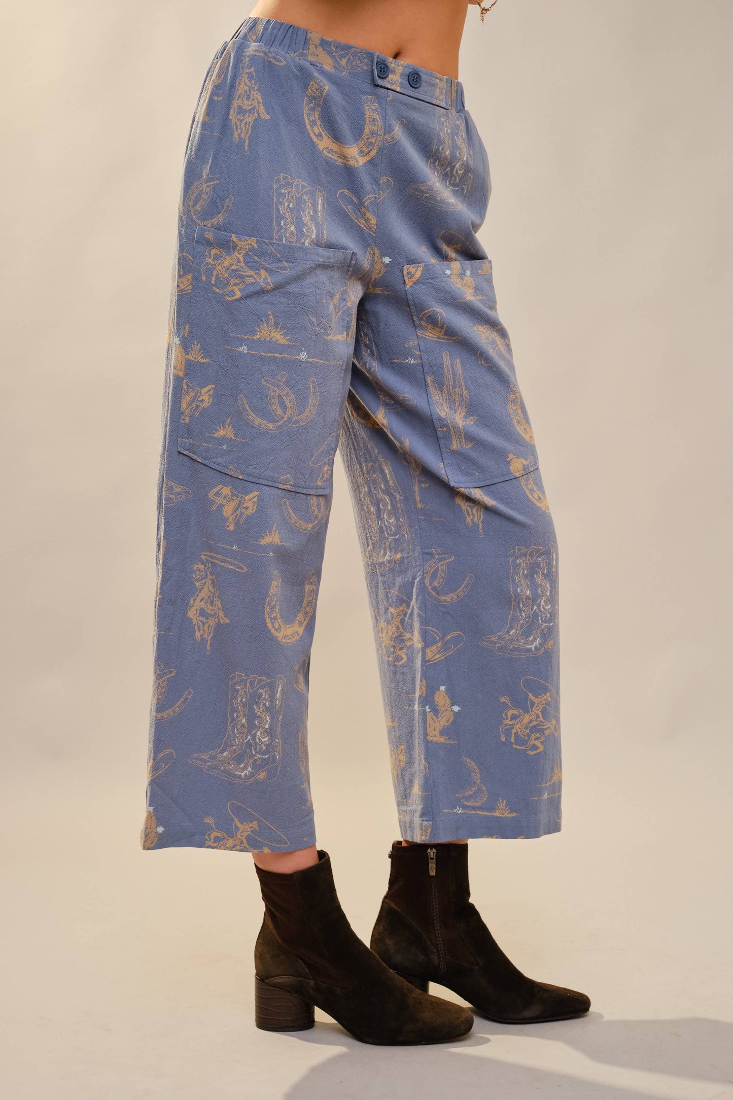 Western Printed Pants
