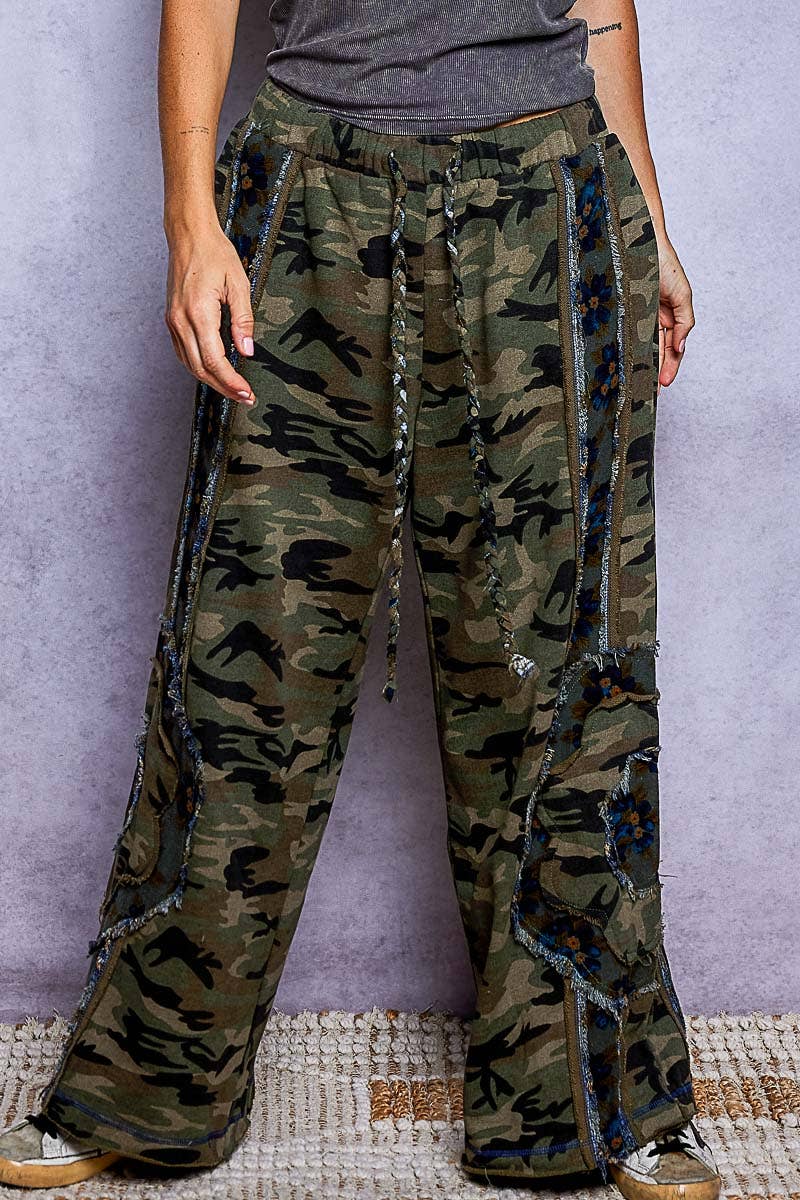 POL: Camo Patch Pants