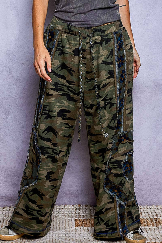POL: Camo Patch Pants