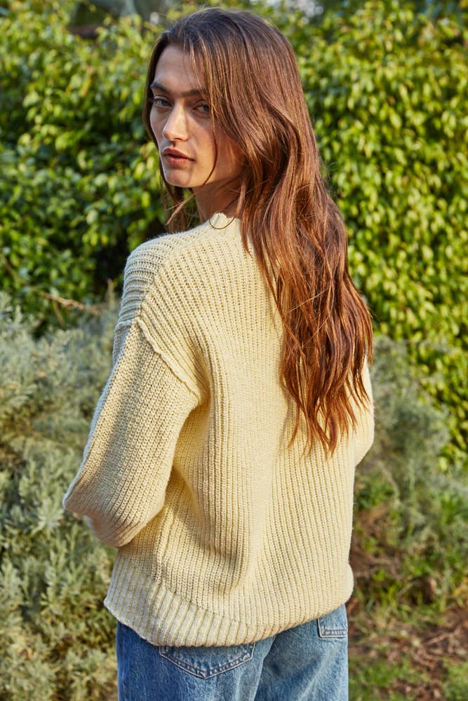Cotton Ribbed Sweater