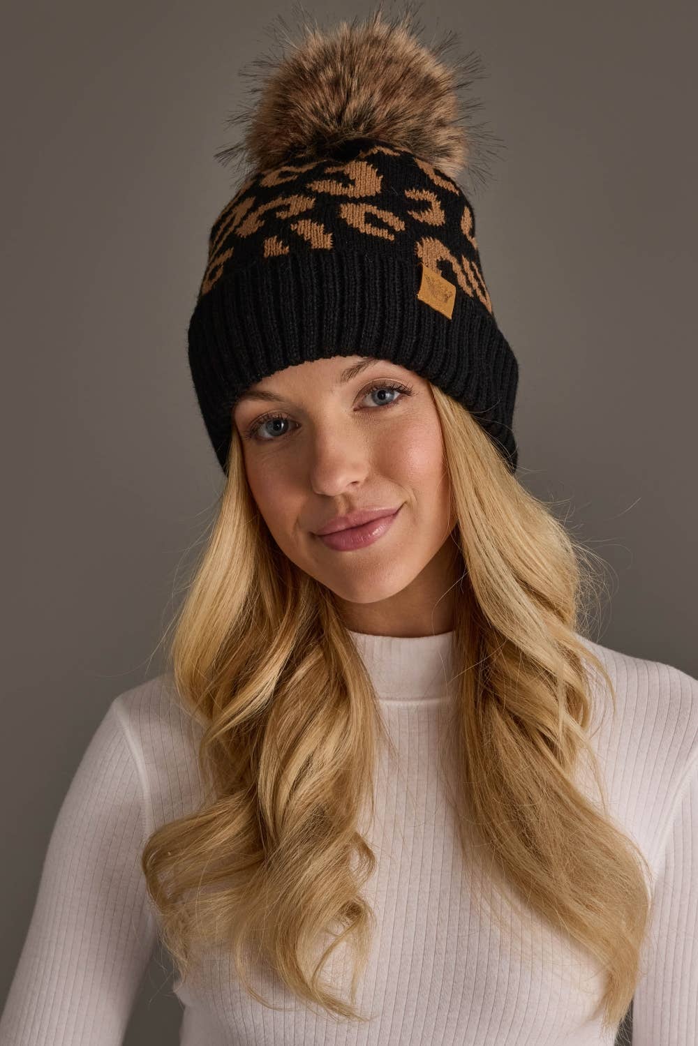 Black Leopard Hat
