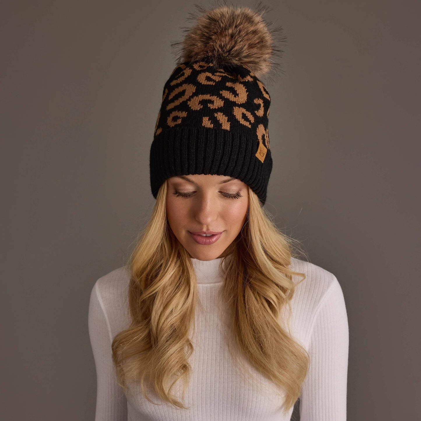 Black Leopard Hat