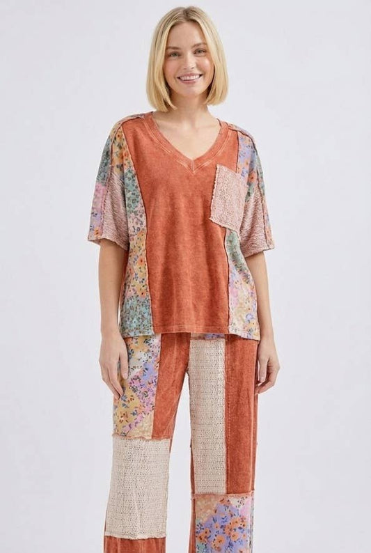 Rusty Floral Top