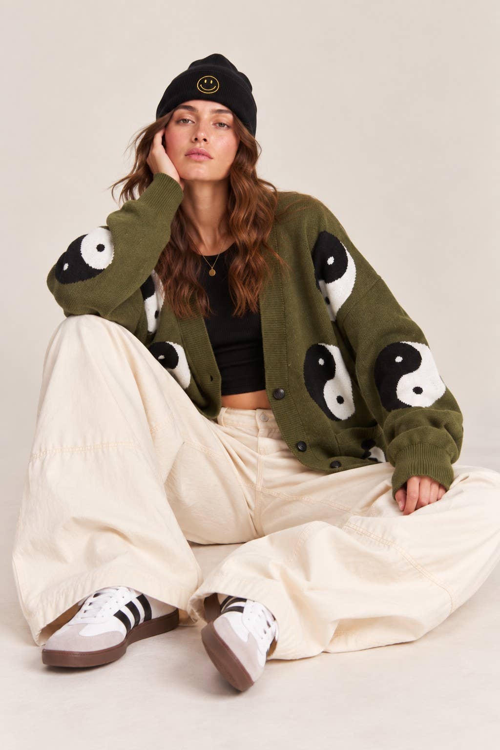 OVERSIZED YIN YANG CARDIGAN