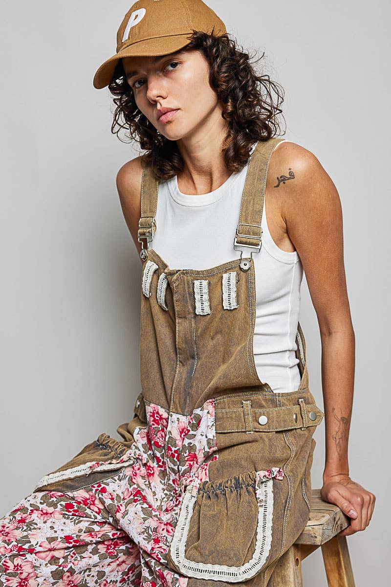Pol: Vintage Wash Overalls