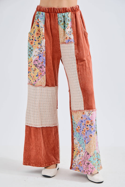 Rusty Floral Pants