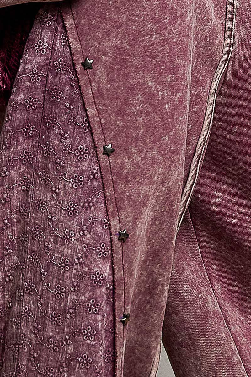 Pol: Patchy Studded Joggers