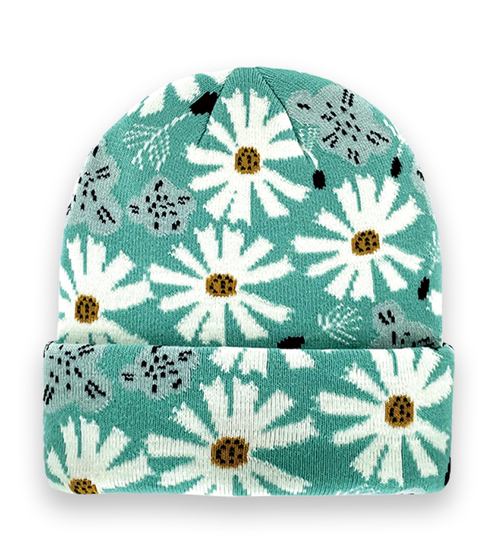Daisy Flower Beanie