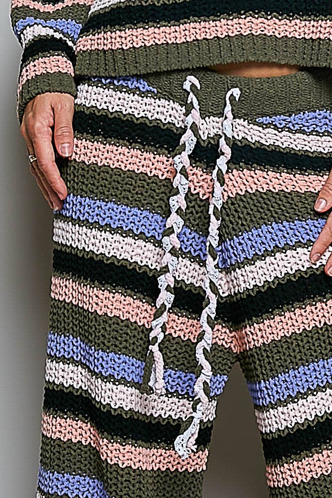 POL: Striped Sweater Pant