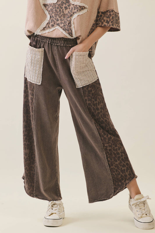 Leopard Cropped Pants
